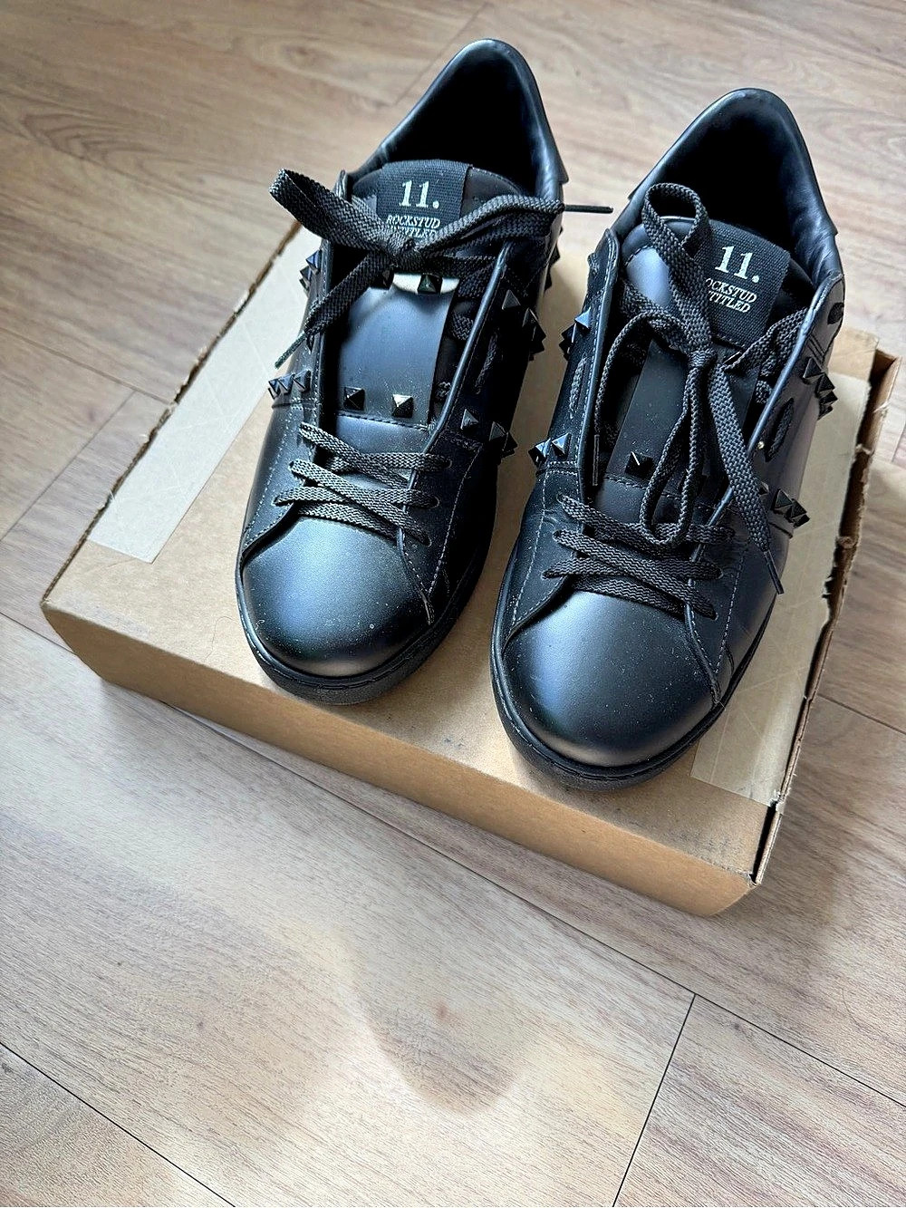 Valentino Garavani Rockstud Untitled Sneakers – Black Leather